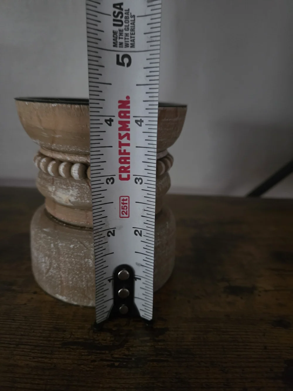 Rustic Wooden Pillar Candle Holders